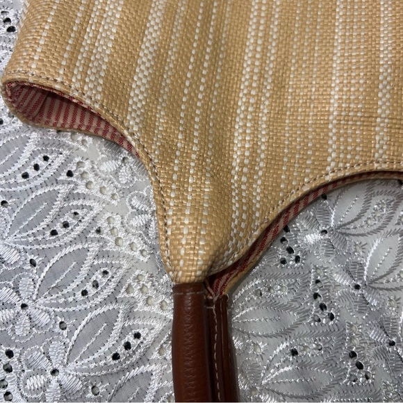 Tommy Hilfiger Floral Embroidered Tote Bag - Red and Tan - Picture 9 of 9